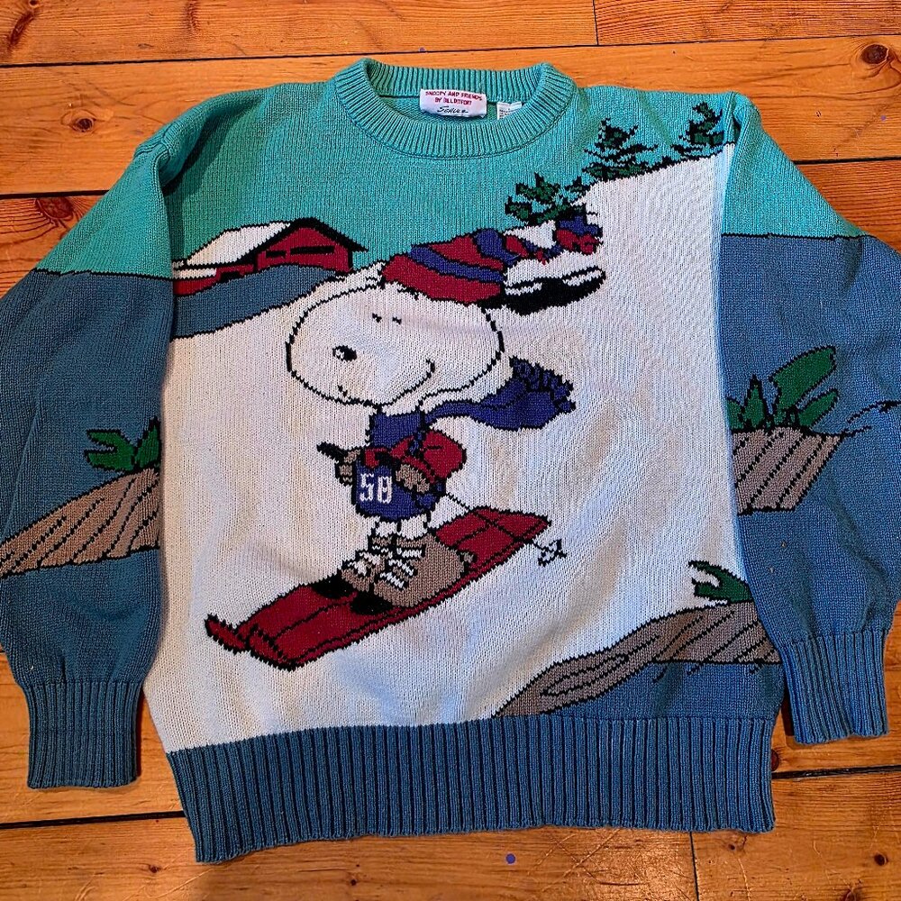 Rare Vintage circa 1989 Vintage Snoopy and Friends by Bill Dilfort Large